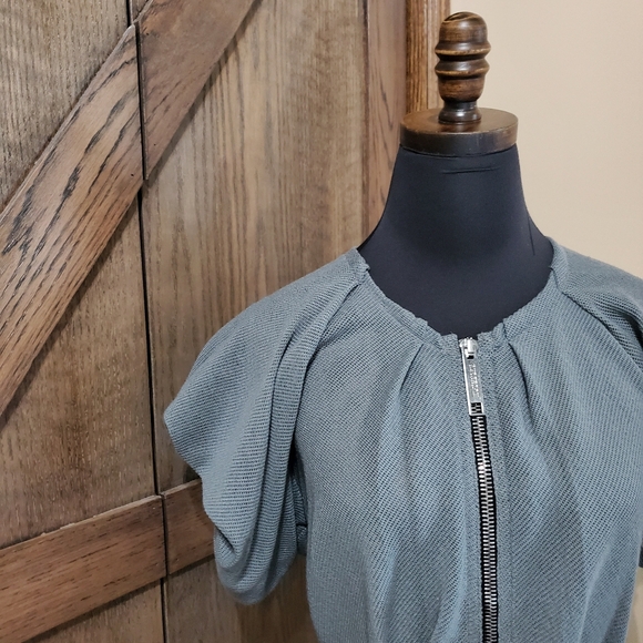 Burberry Zip Puff Sleeve Top - Picture 3 of 7
